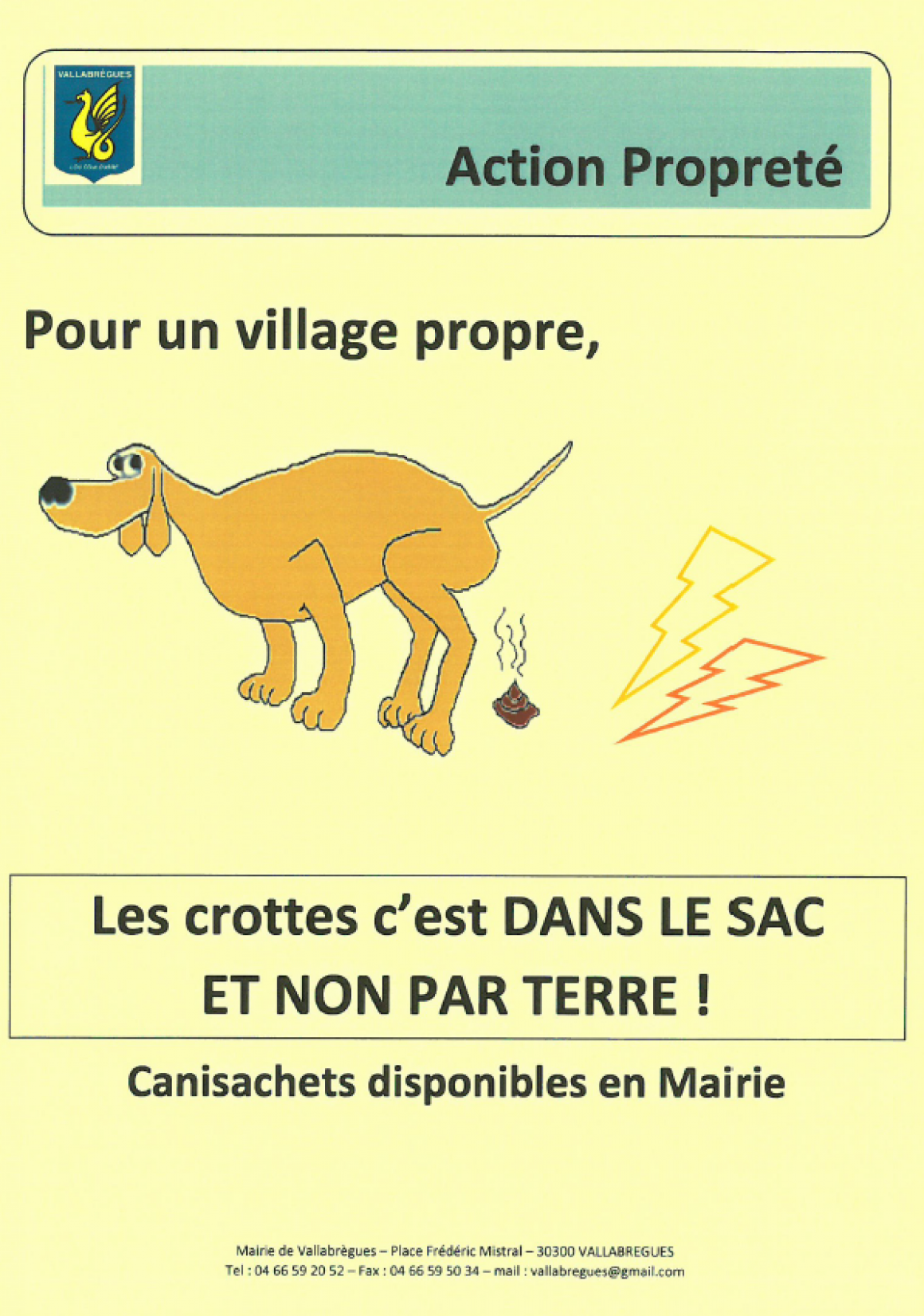 Déjections Canines
