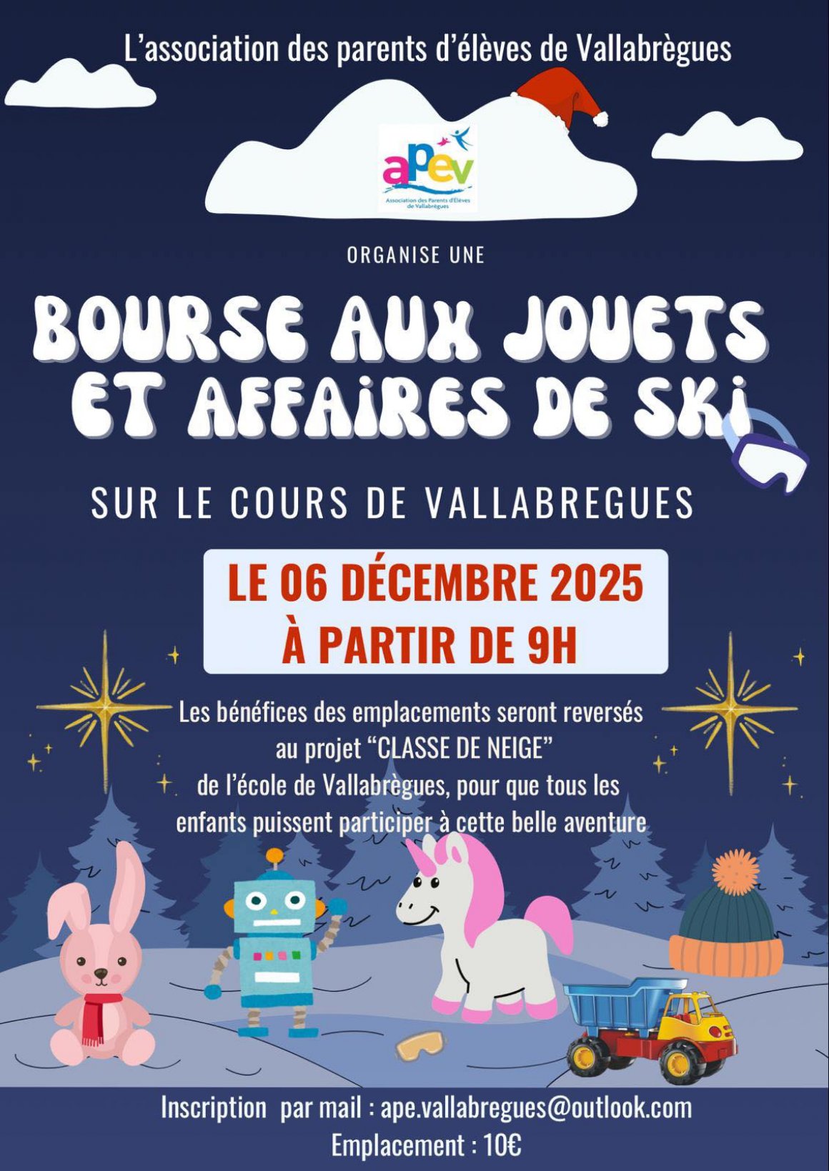 Bourse aux jouets et affaires de ski