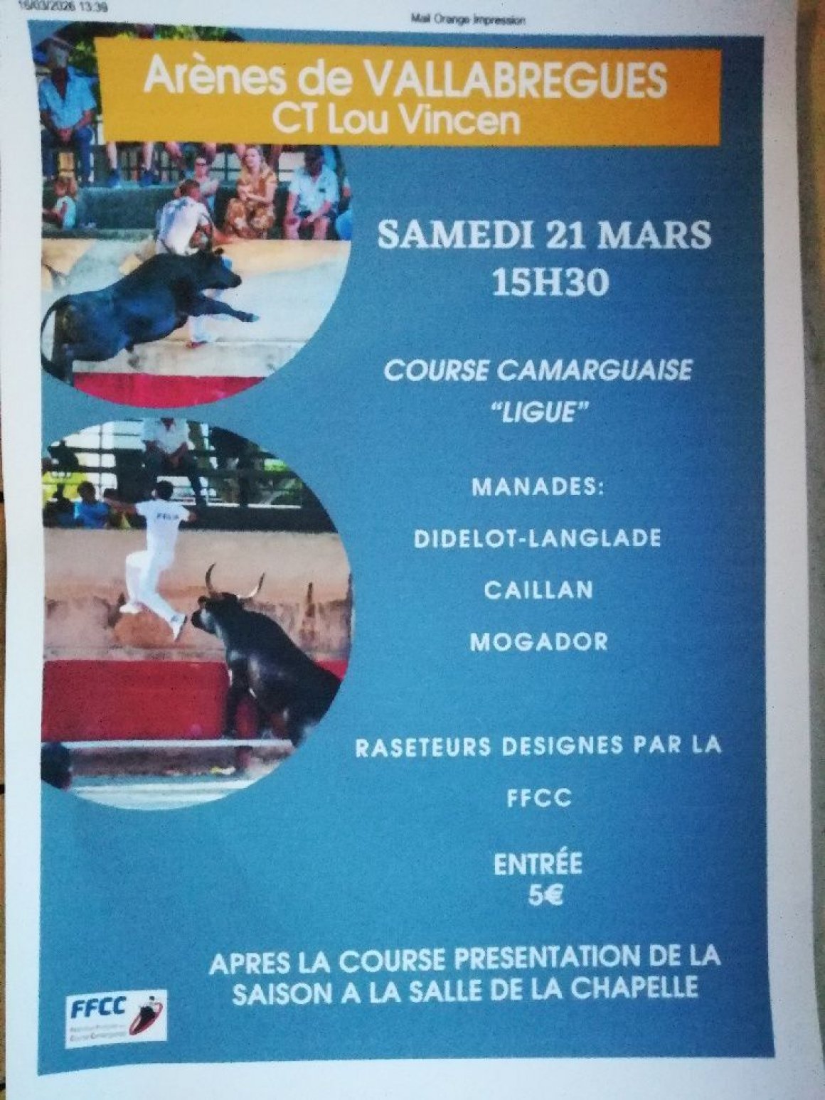 Course Camarguaise "Ligue"